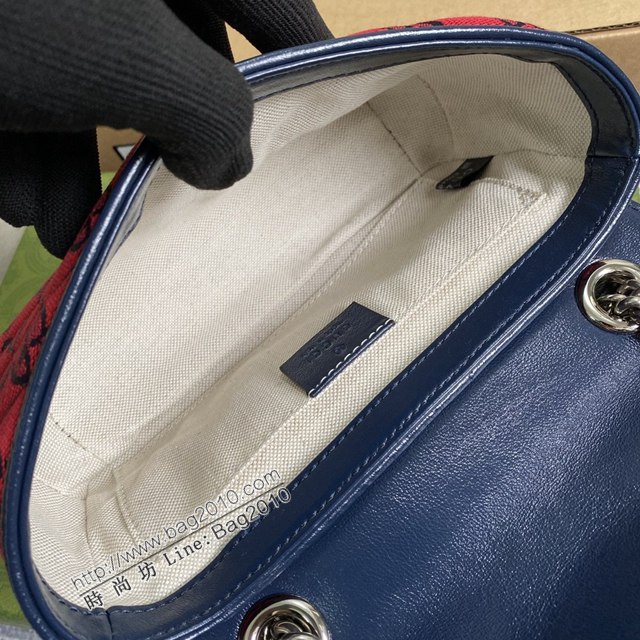 Gucci新款包包 古馳鏈條單肩斜挎包 Gucci全皮GG Marmont系列經典女包 446744  ydg3267